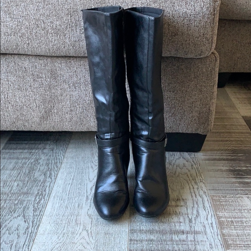 Black Life Stride Memory Foam High Heel Boots!